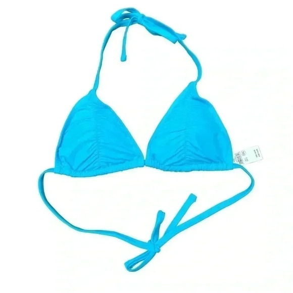 Aerie Bikini Top Turquoise Blue Size Large Versatile Beach Pool Cruise Resort - Picture 1 of 10